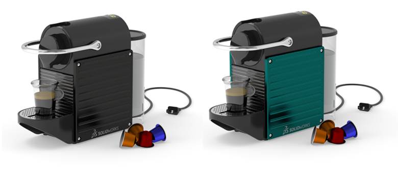 使用 SOLIDWORKS Visualize 创建不同的设计版本