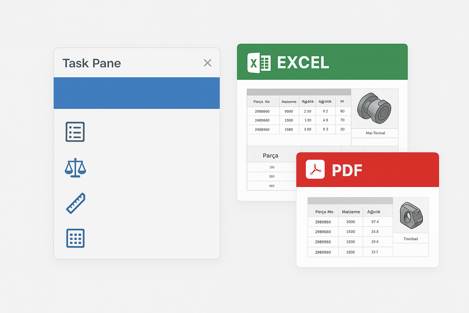SolidWorks Veri Analizi ve Raporlama Eklentisi